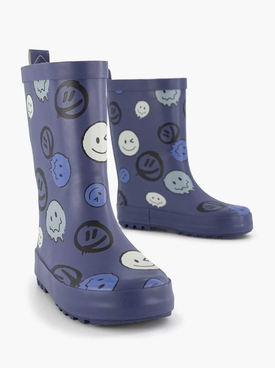 Landrover Blauer Gummistiefel-Smiley