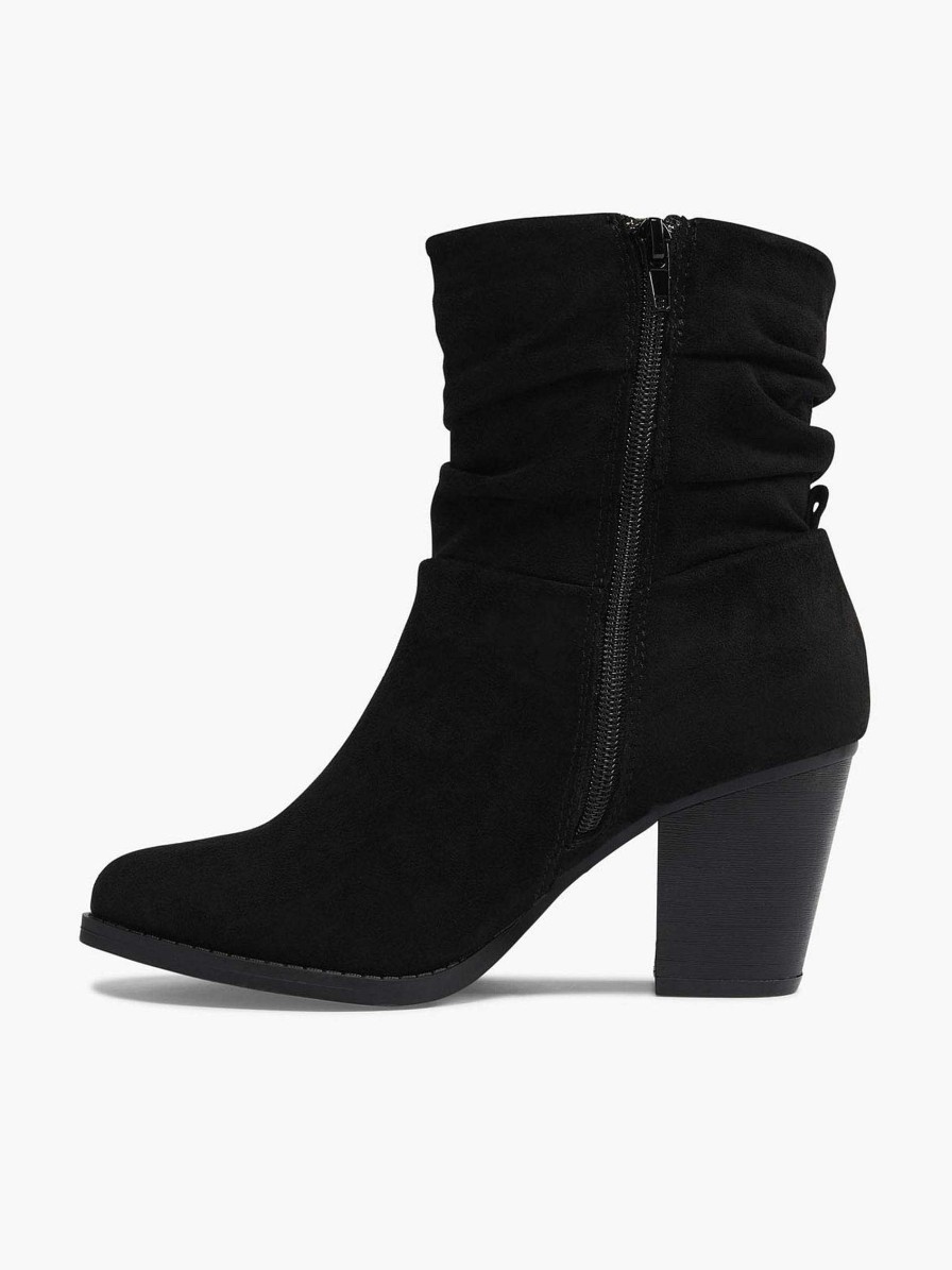 Graceland Schwarze Stiefeletten Mit Absatz