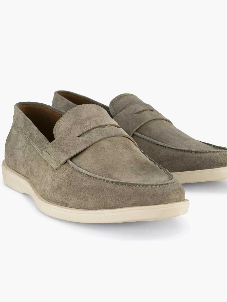 Memphis One Gruner Leder-Slipper