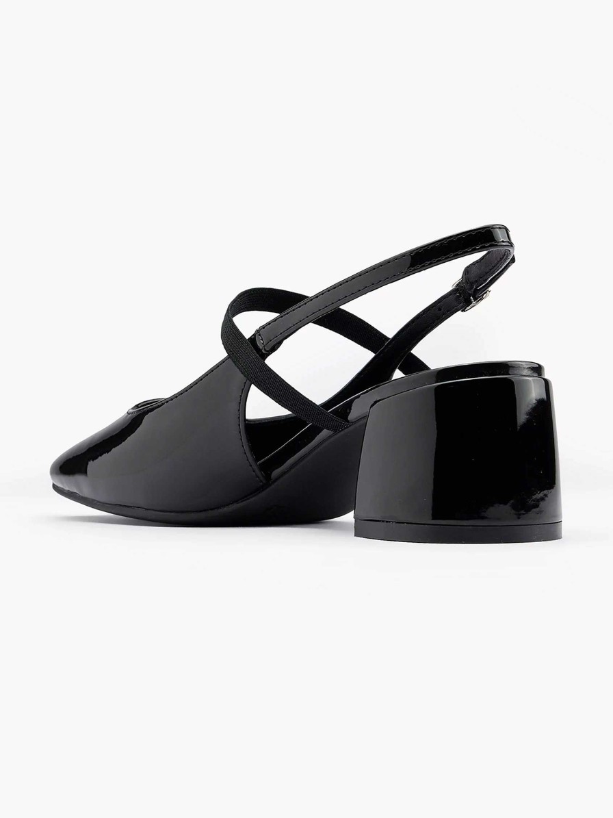 Graceland Schwarzer Slingback