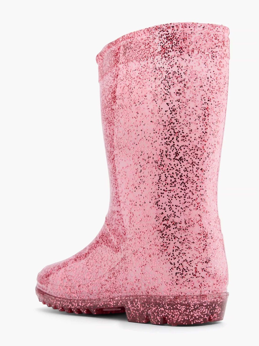 Landrover Rosa Regenstiefel Mit Glitzer