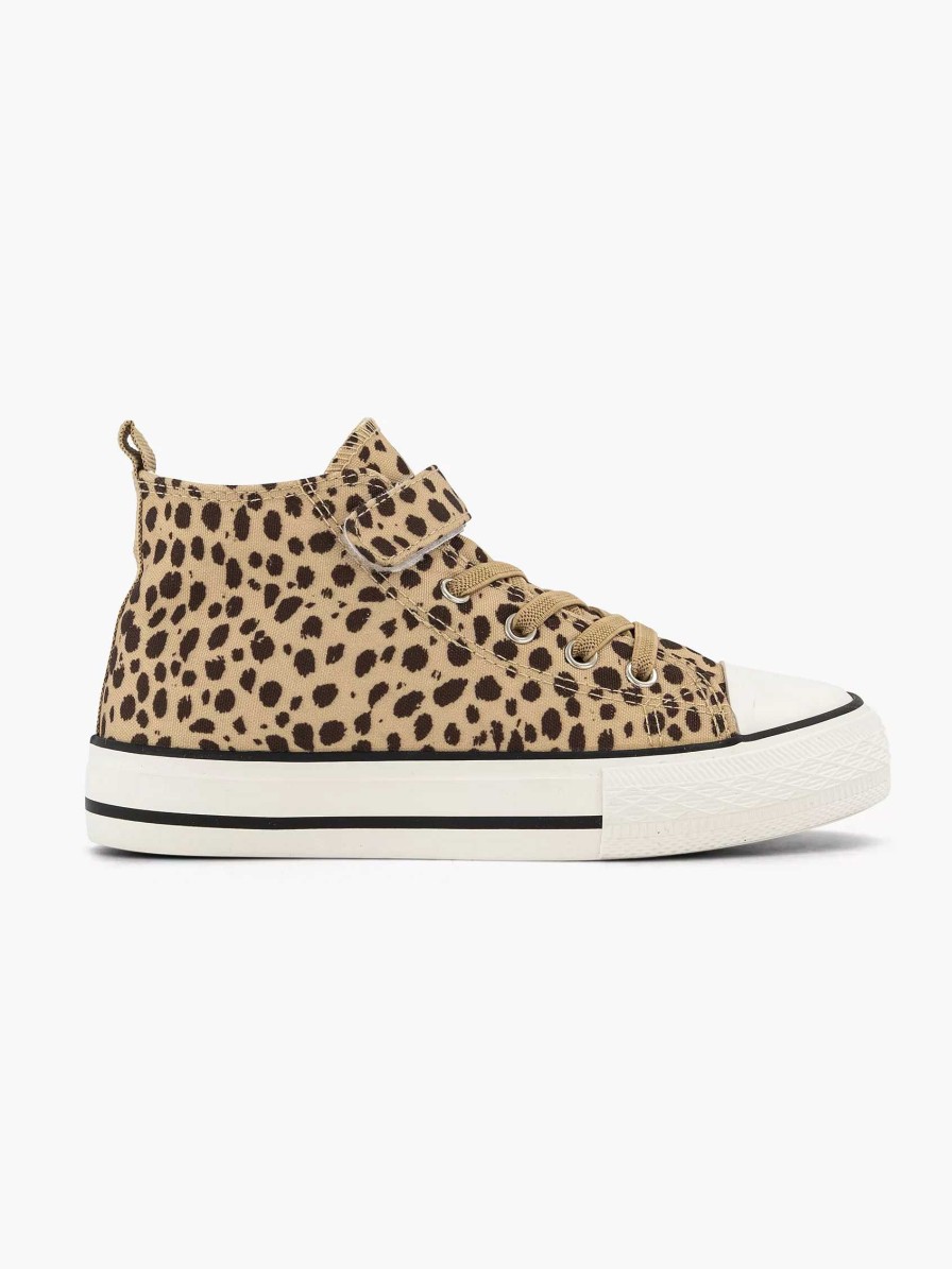 Graceland Beiger Hoher Canvas-Sneaker