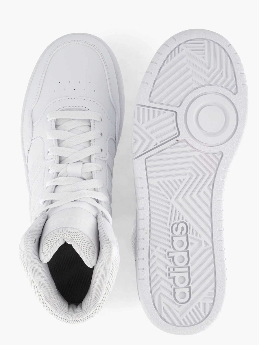 adidas Witte Hoops Mid 3.0 K