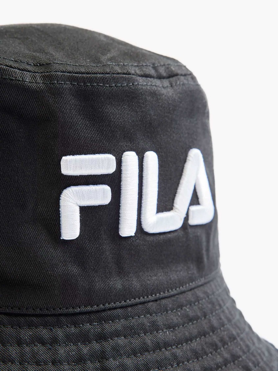 FILA Schwarzer Fila Bucket Hat Mit