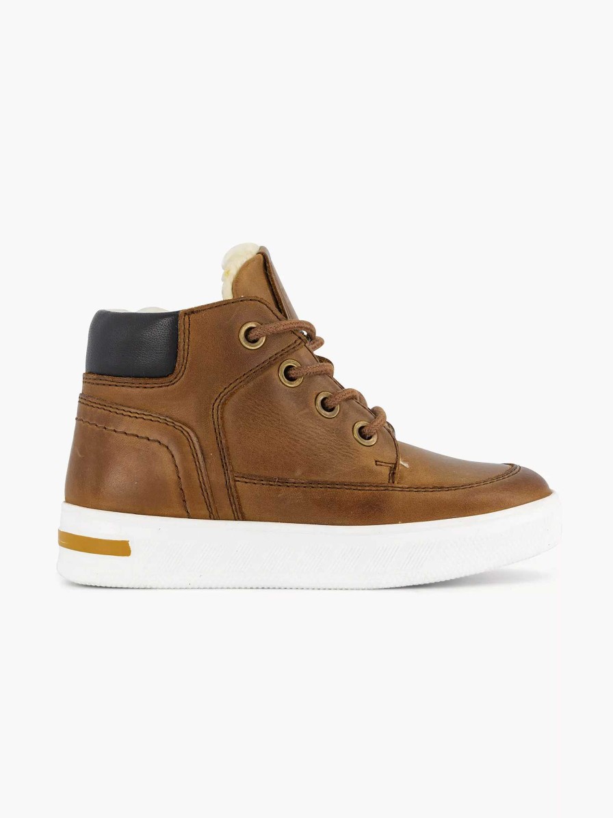 Vty Cognacfarbener Ledersneaker