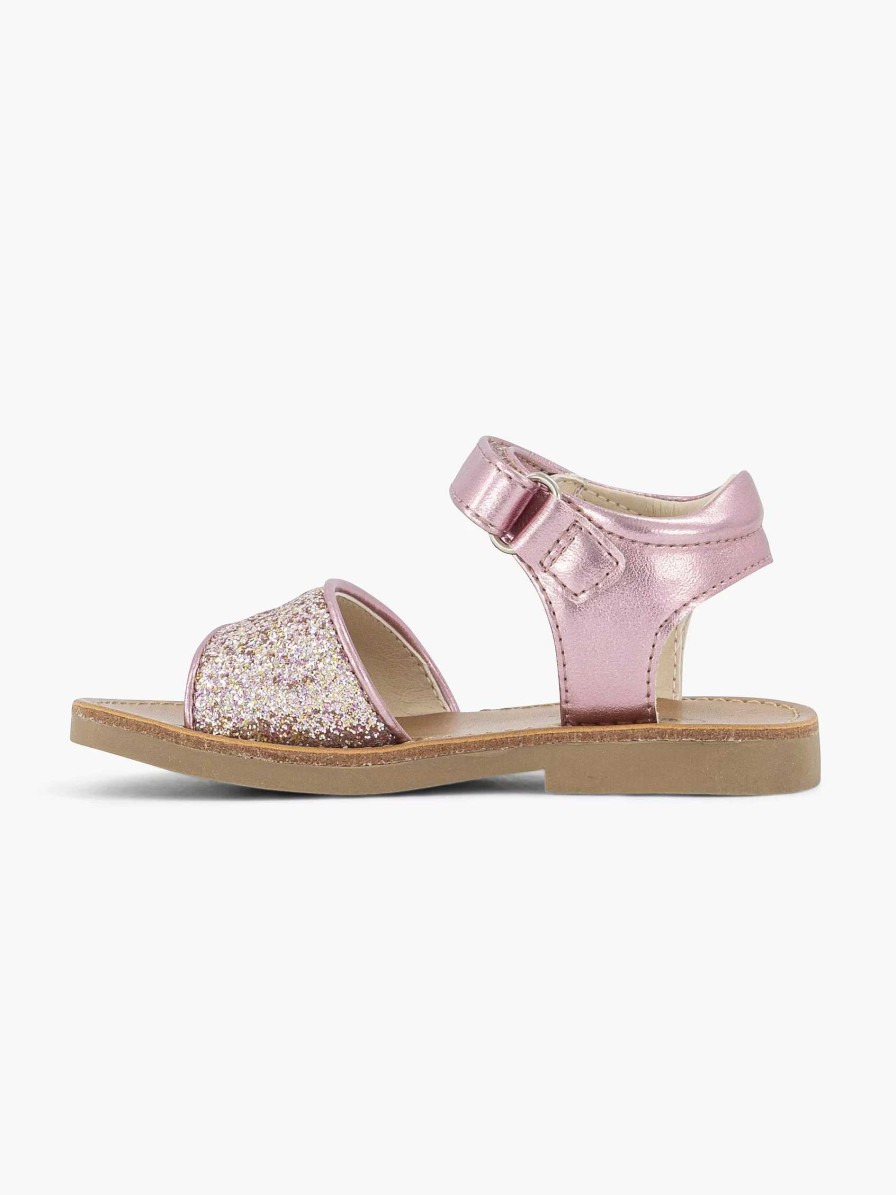 Cupcake Couture Rosa Glitzersandalen