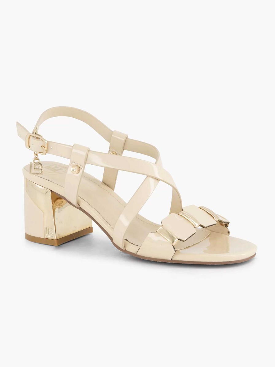 Laura Biagiotti Cremefarbene Sandalette