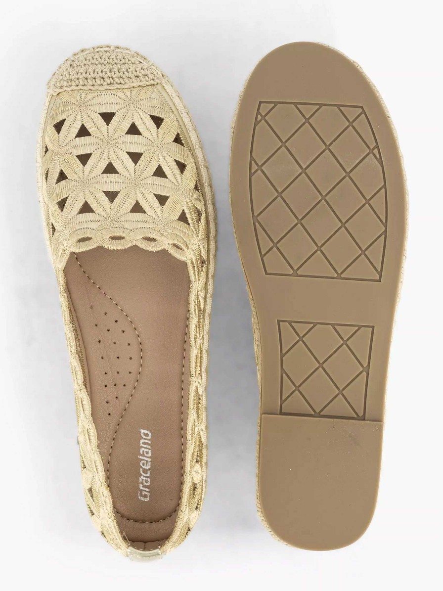 Graceland Goldene Espadrille