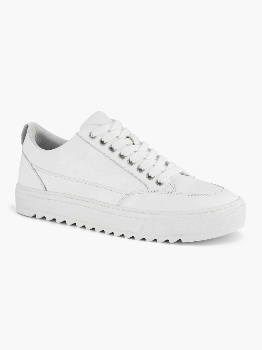 Oxmox Weiser Ledersneaker