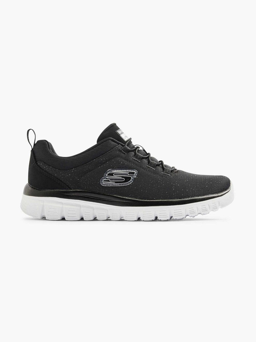 Skechers Black Graceful 2.0 Sea Sharp