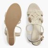 Graceland Beige Sandalette Mit Keilabsatz