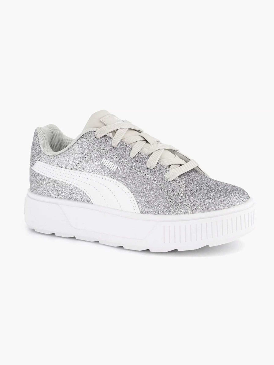 Puma Silberner Karmen-Glitzer-Ps-Glitzer