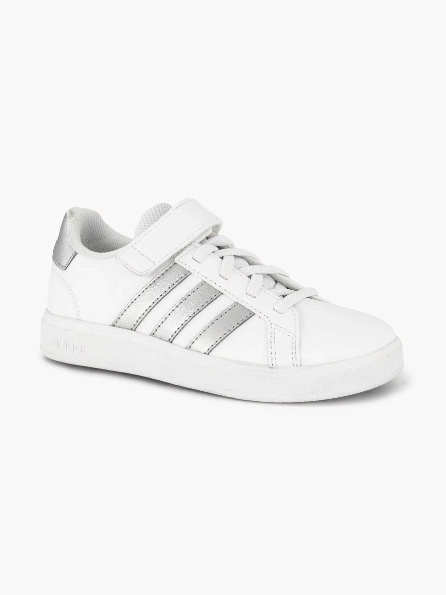 adidas Silver Grand Court 2.0 El K