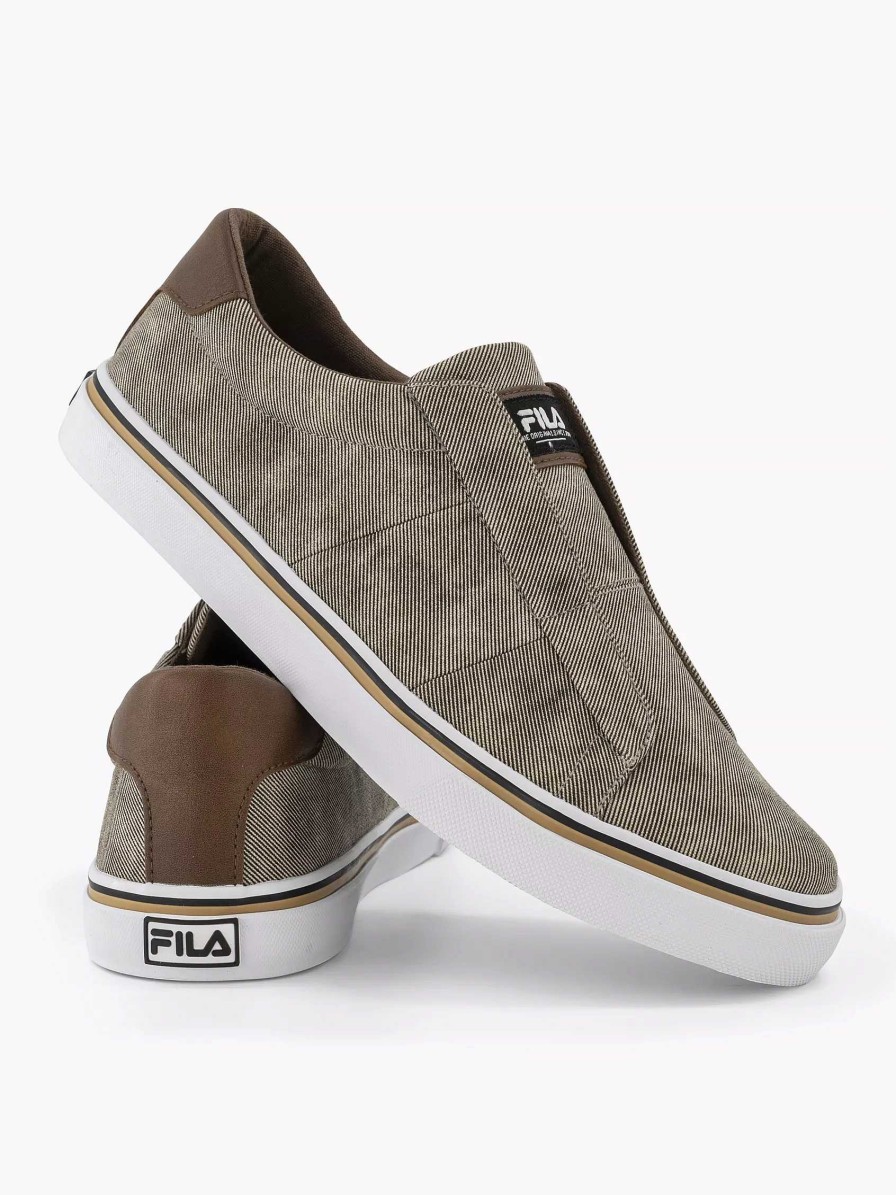 FILA Hellbeige Canvas-Slipper