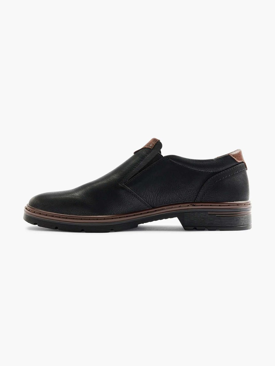 Easy Street Schwarzer Komfort-Slip-On-Gummizug