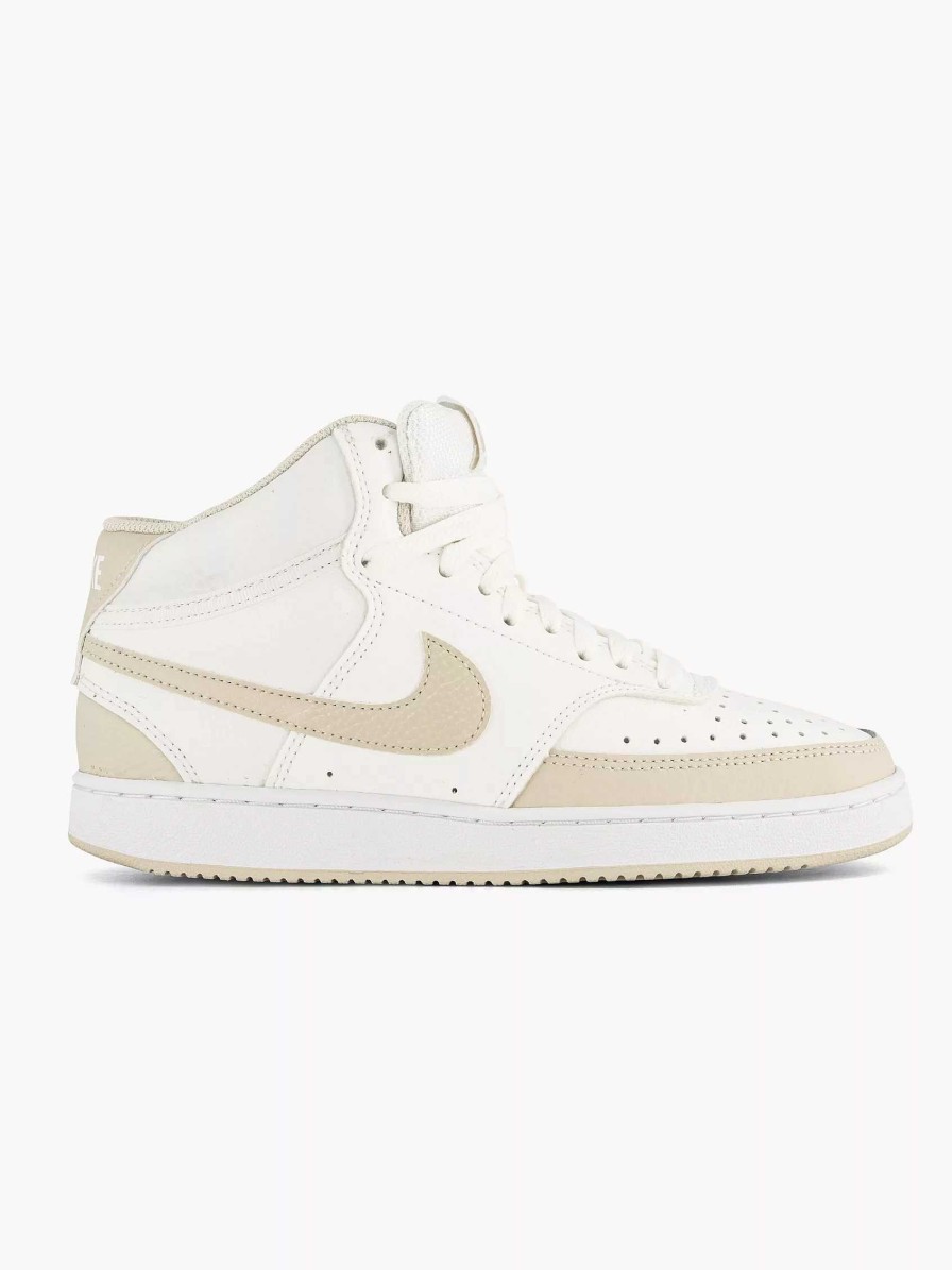 Nike Beige Court Vision Mid